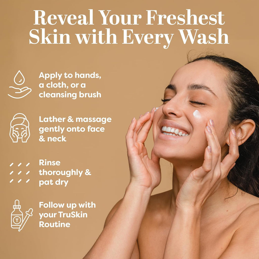 Soothing Cleansing Milk - Gentle Facial Cleanser with Rice & Oat Milk, Hyaluronic Acid - Removes Make-Up without Stripping Sensitive Skin